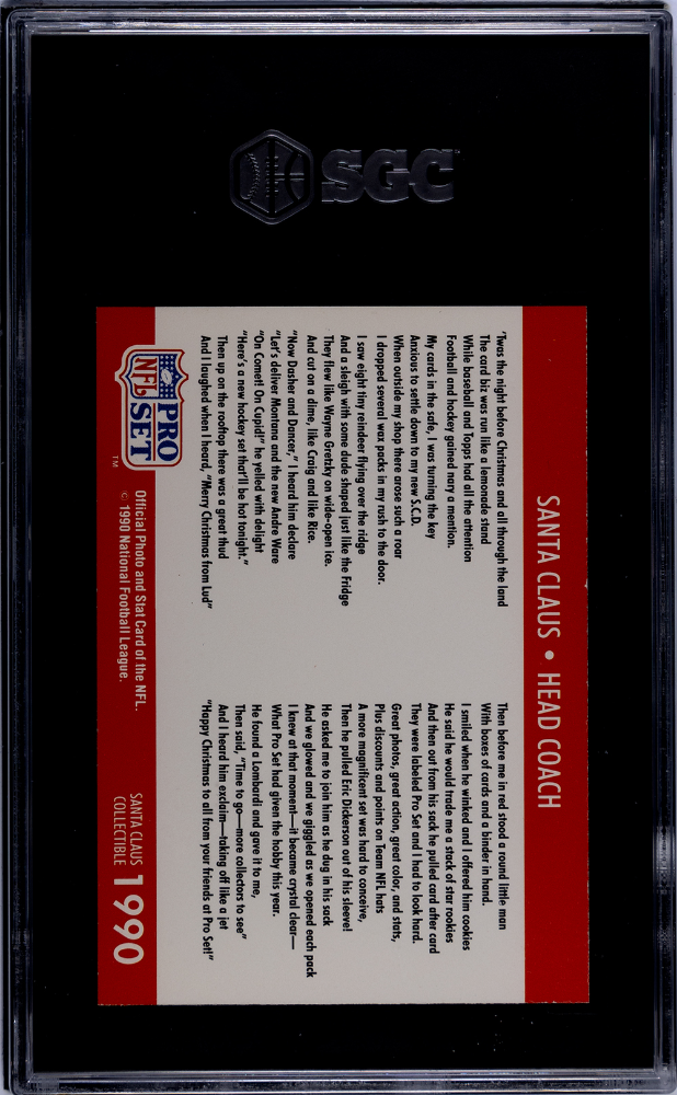 1990 pro set santa clause sgc 9