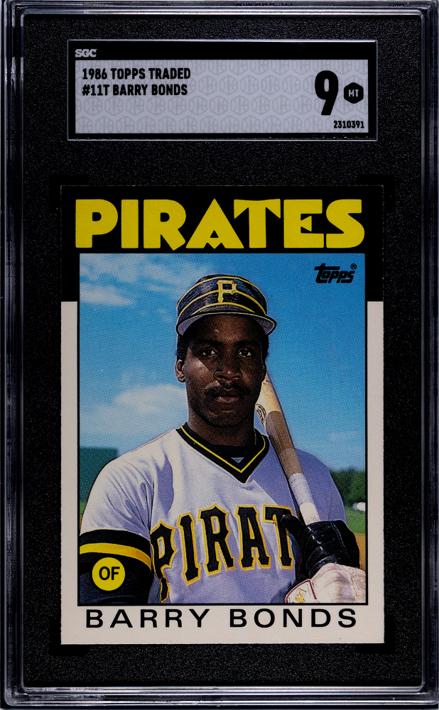 1986 sgc 9 Barry bonds